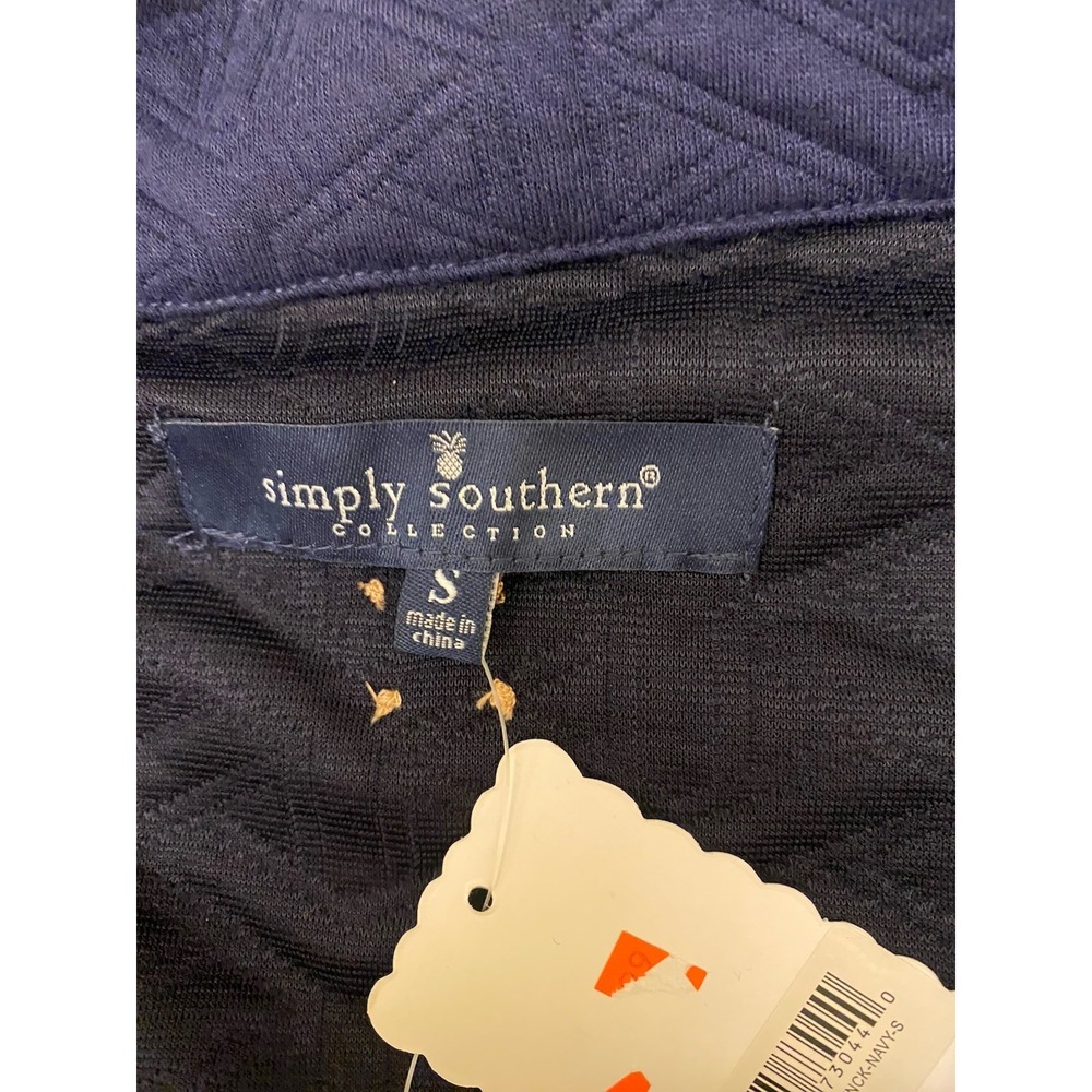 Simply Southern Sweater Women's Blue Size Small Oversized - Picture 2 of 5